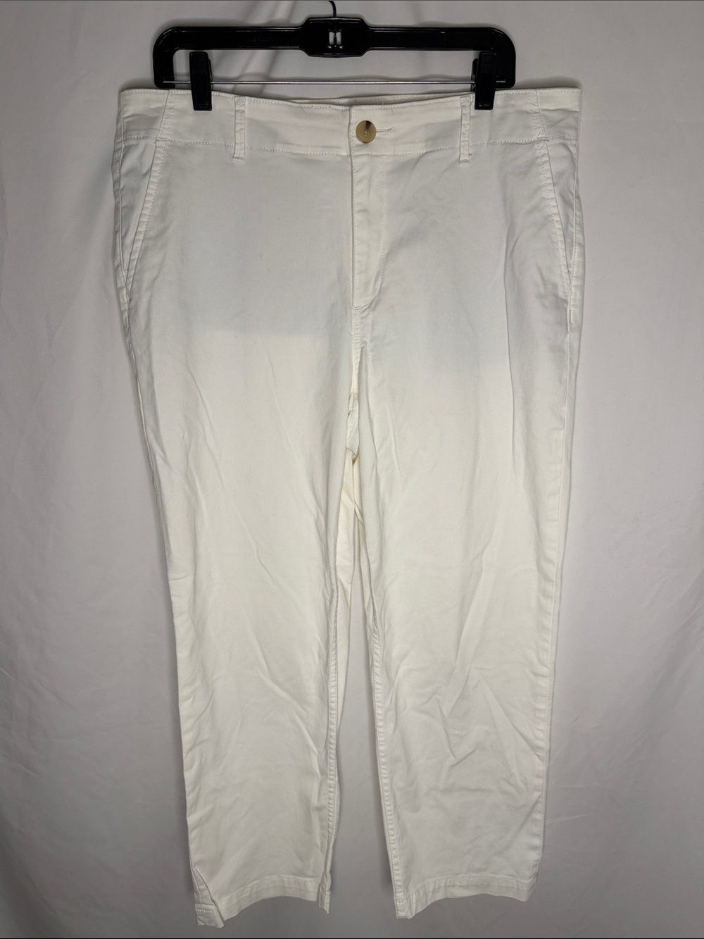 LOFT White Straight-Leg Women's Pants